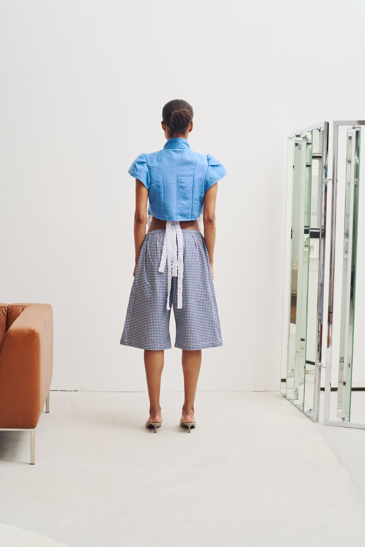 TOFFO CROPPED BLUE JACKET